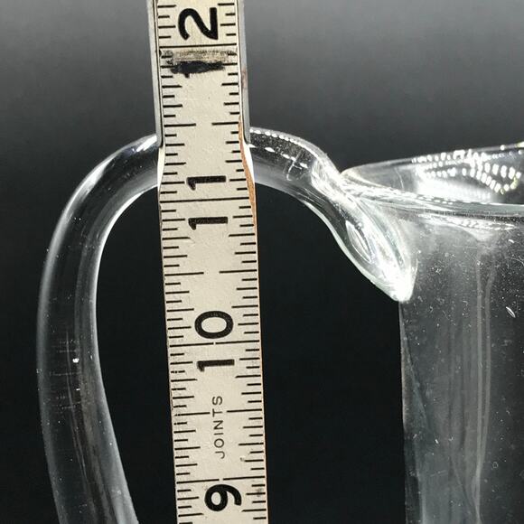 Southern Living at Home Tribeca Hand Blown Beverage Pitcher w Ice Lip 11.25" T - Picture 11 of 13